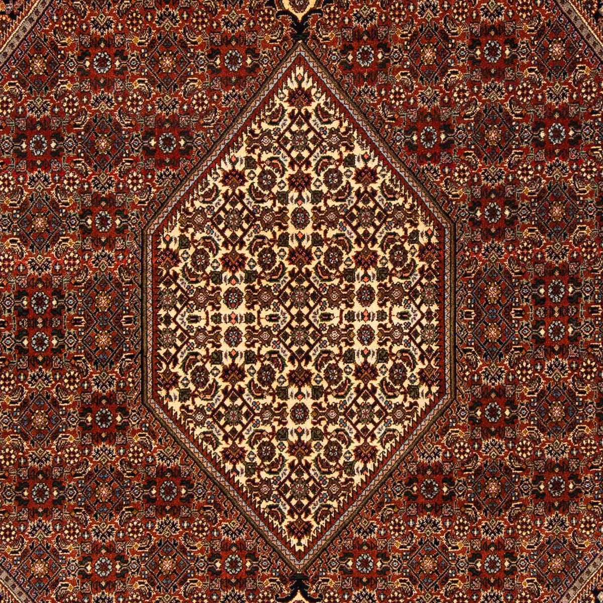 Alfombra persa - Bidjar - 274 x 171 cm - marrón