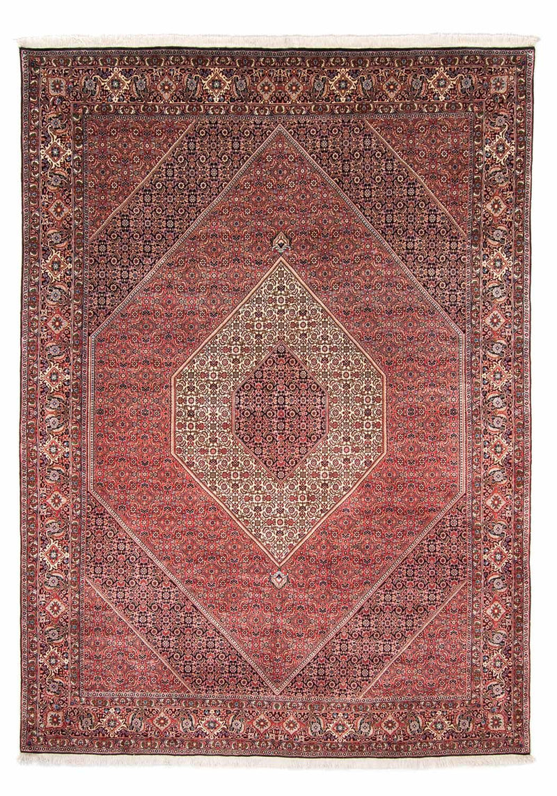 Alfombra persa - Bidjar - 348 x 252 cm - rojo oscuro