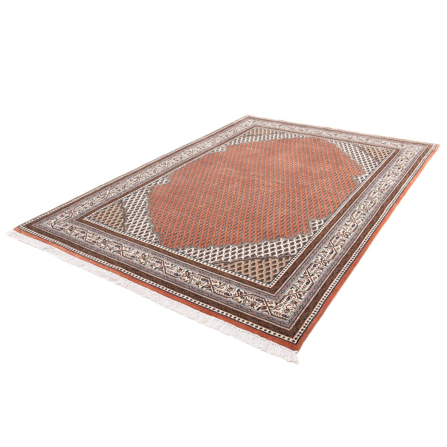Alfombra persa - Tabriz - 243 x 171 cm - rojo claro