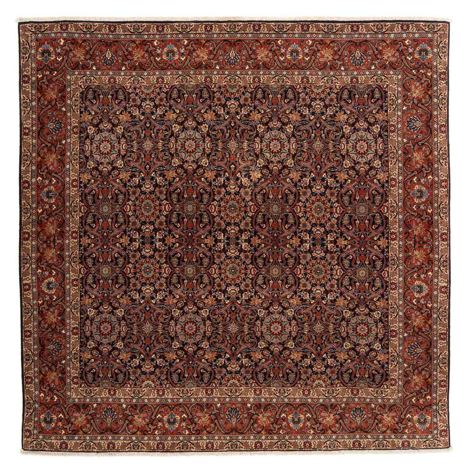Alfombra persa - Bidjar cuadrado  - 205 x 200 cm - marrón