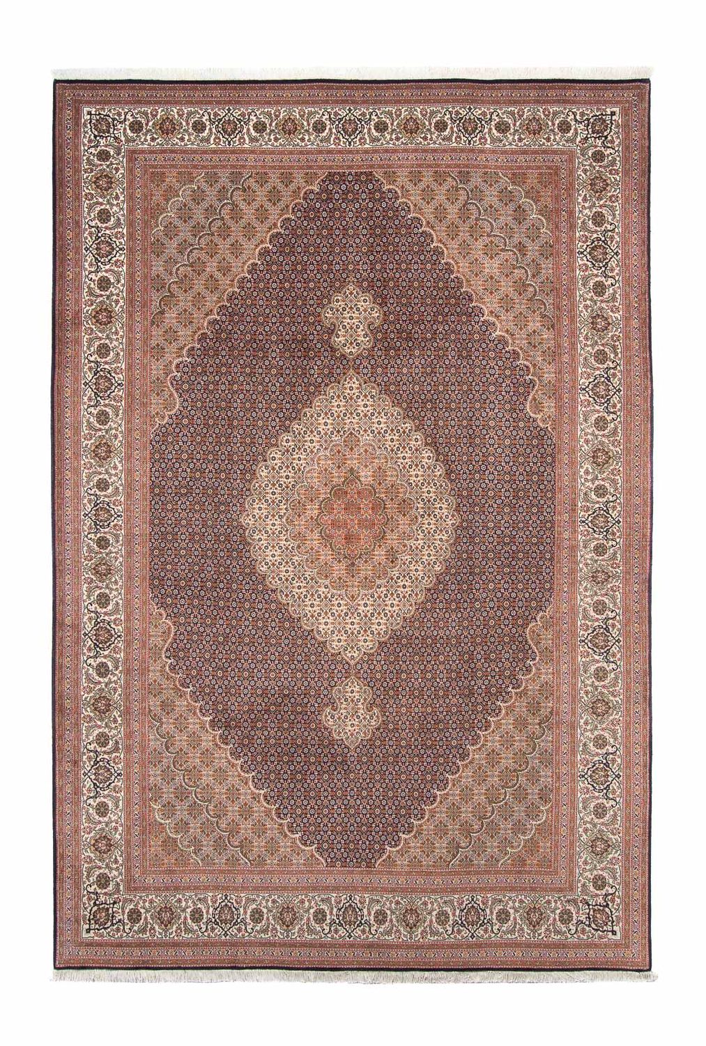 Alfombra persa - Tabriz - 304 x 202 cm - marrón claro