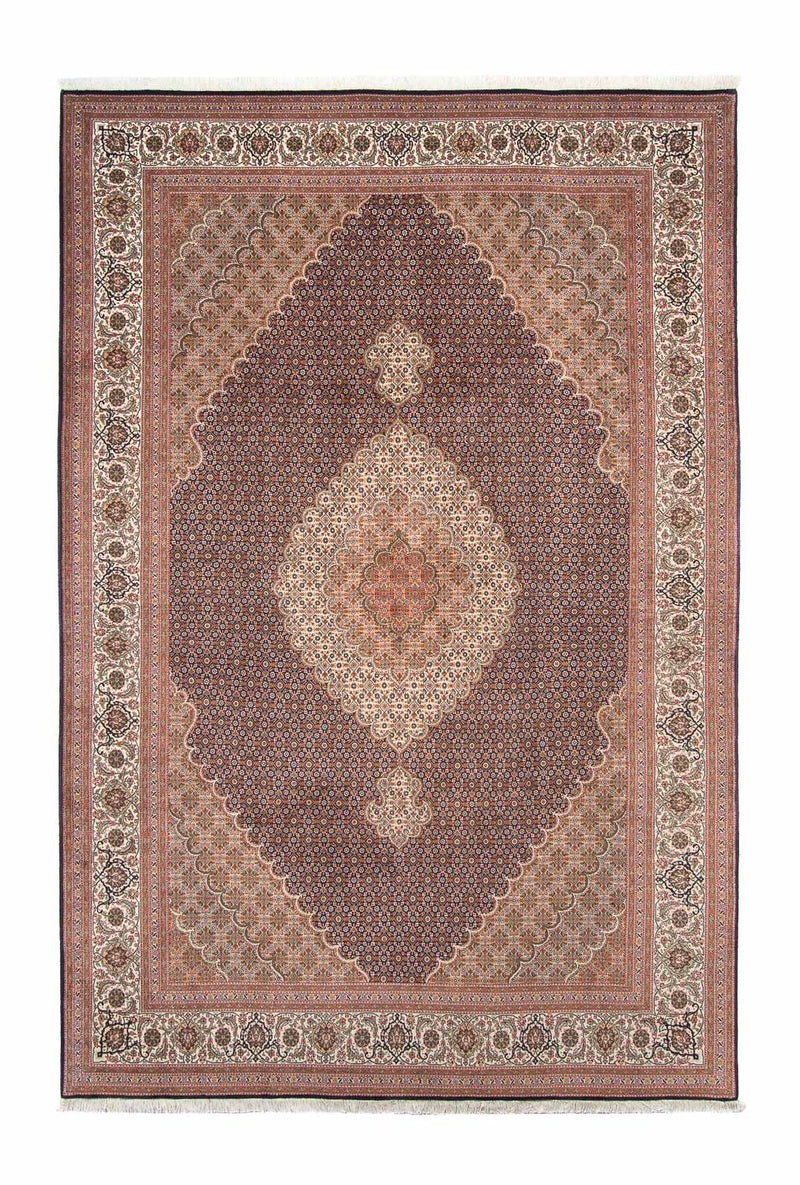 Alfombra persa - Tabriz - 304 x 202 cm - marrón claro
