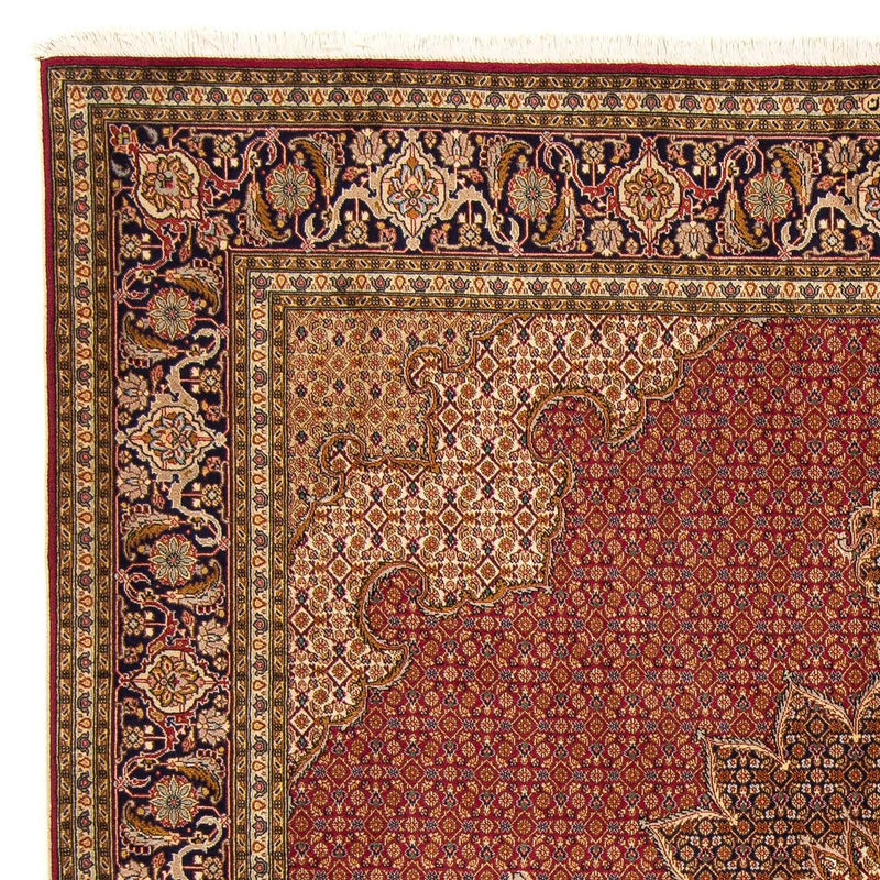 Alfombra persa - Tabriz cuadrado  - 204 x 201 cm - rojo oscuro