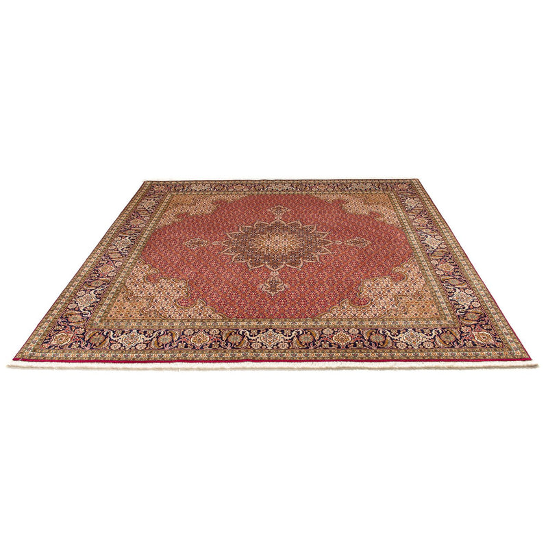 Alfombra persa - Tabriz cuadrado  - 204 x 201 cm - rojo oscuro