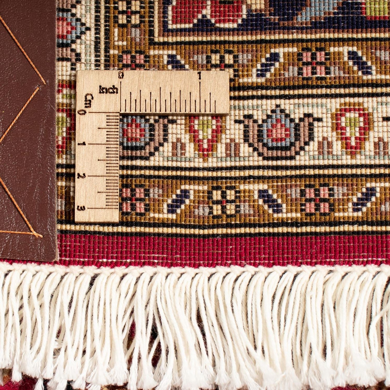 Alfombra persa - Tabriz cuadrado  - 204 x 201 cm - rojo oscuro