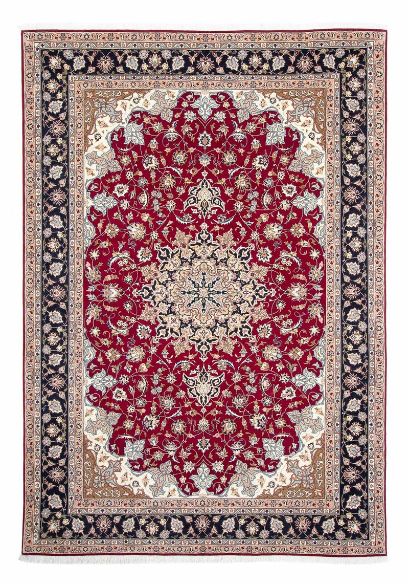 Alfombra Persa - Tabriz - Real - 293 x 202 cm - rojo oscuro