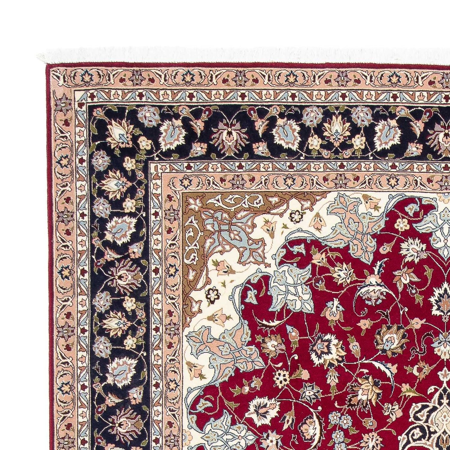 Alfombra Persa - Tabriz - Real - 293 x 202 cm - rojo oscuro