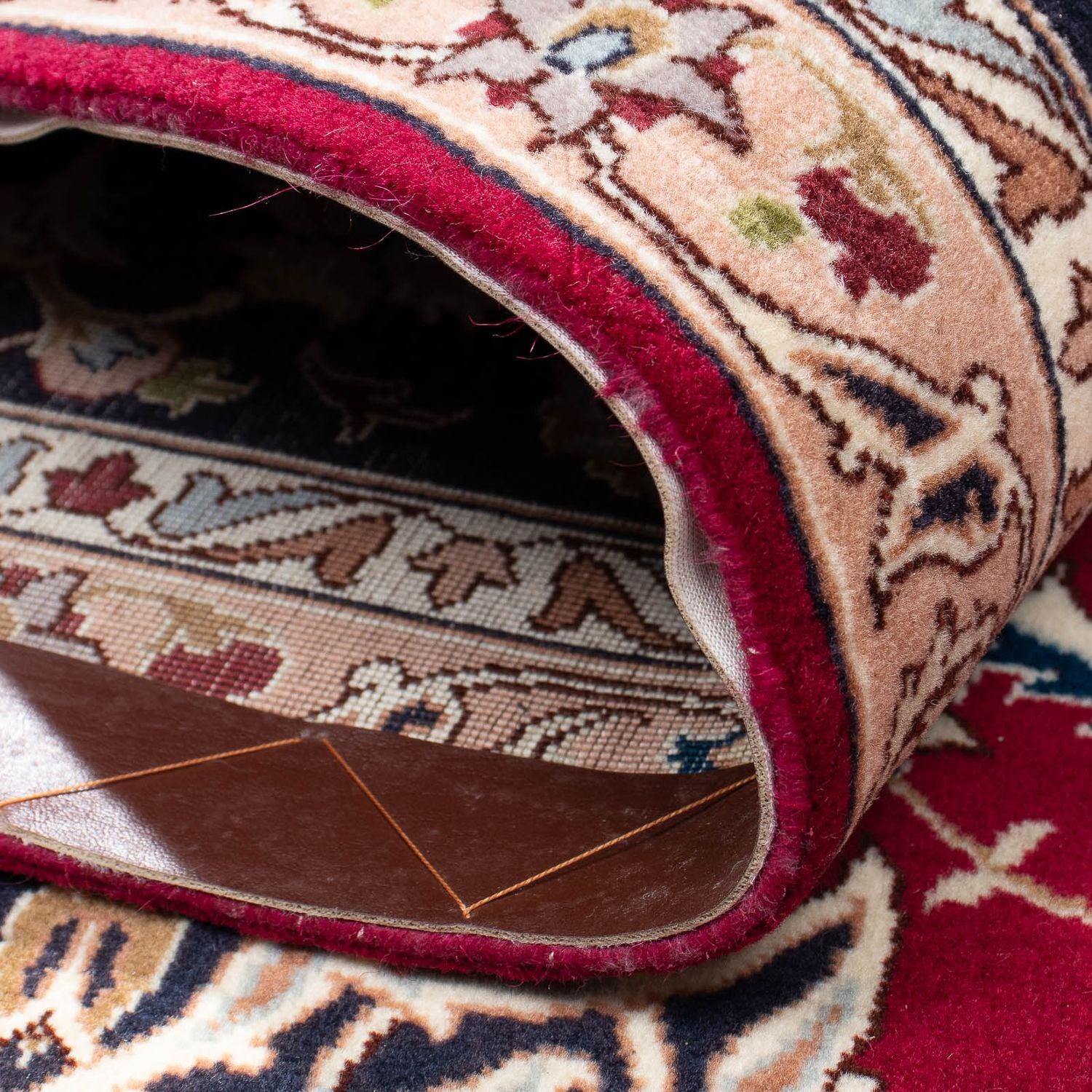 Alfombra Persa - Tabriz - Real - 293 x 202 cm - rojo oscuro