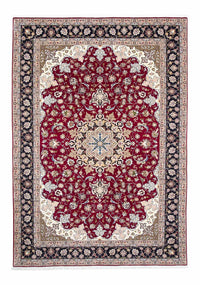 Alfombra Persa - Tabriz - Real - 301 x 201 cm - rojo oscuro