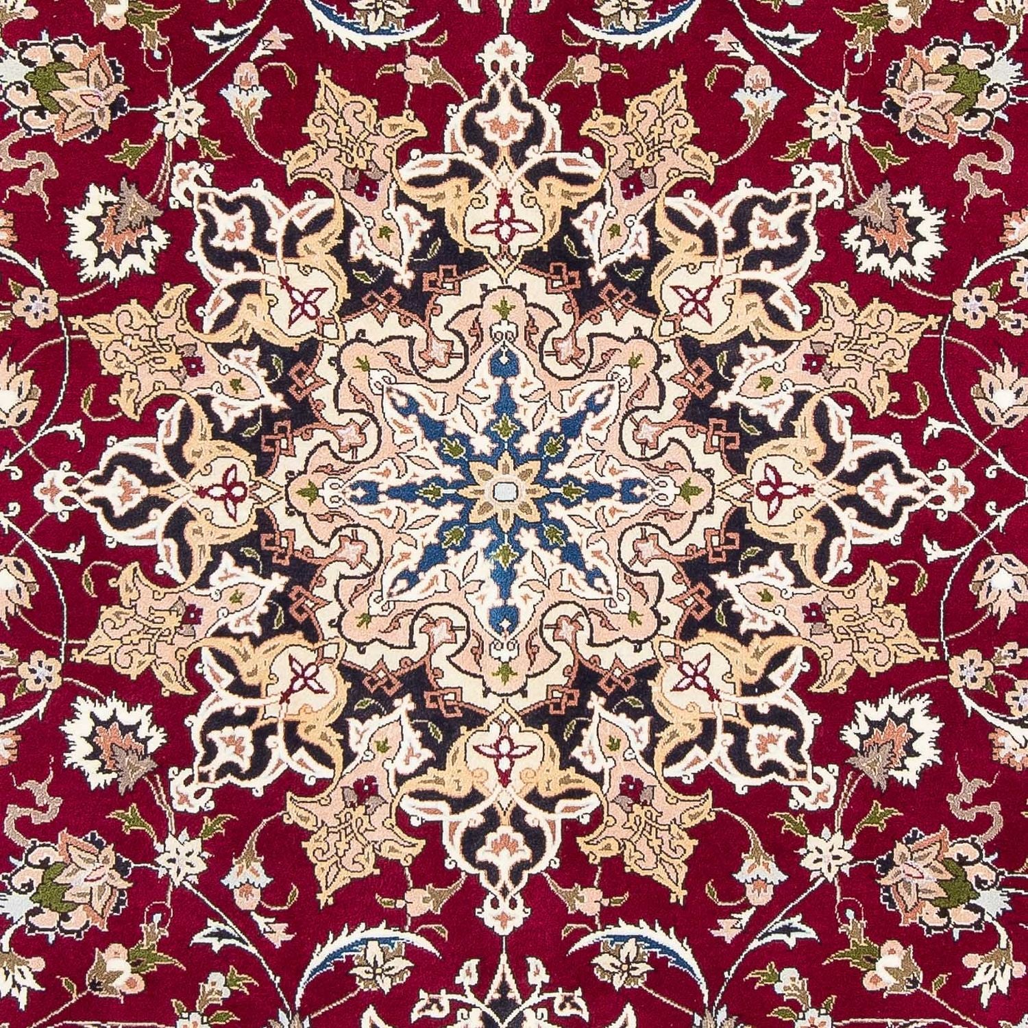 Alfombra Persa - Tabriz - Real - 301 x 201 cm - rojo oscuro