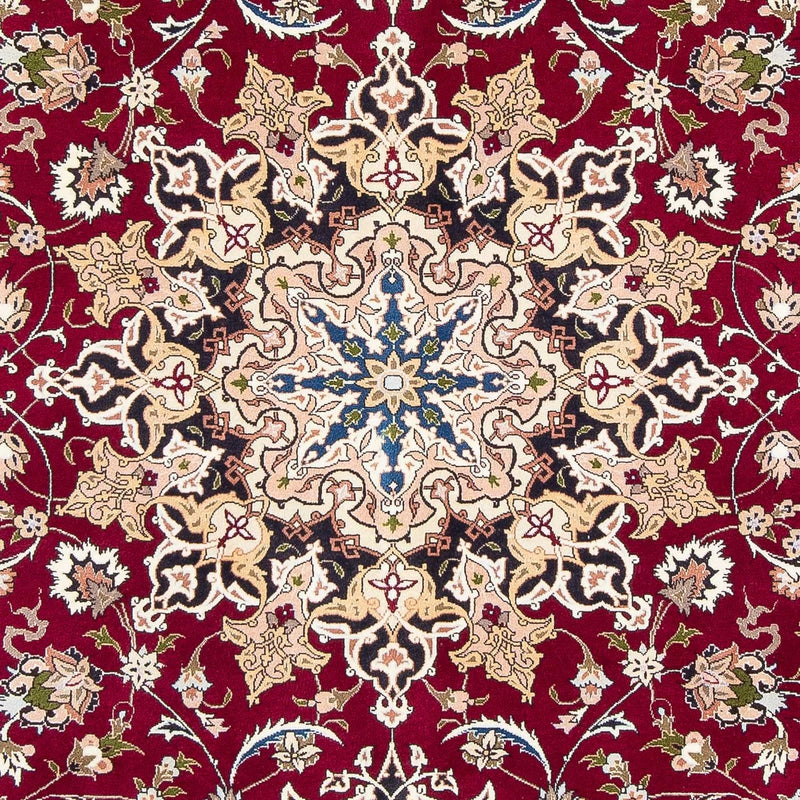 Alfombra Persa - Tabriz - Real - 301 x 201 cm - rojo oscuro