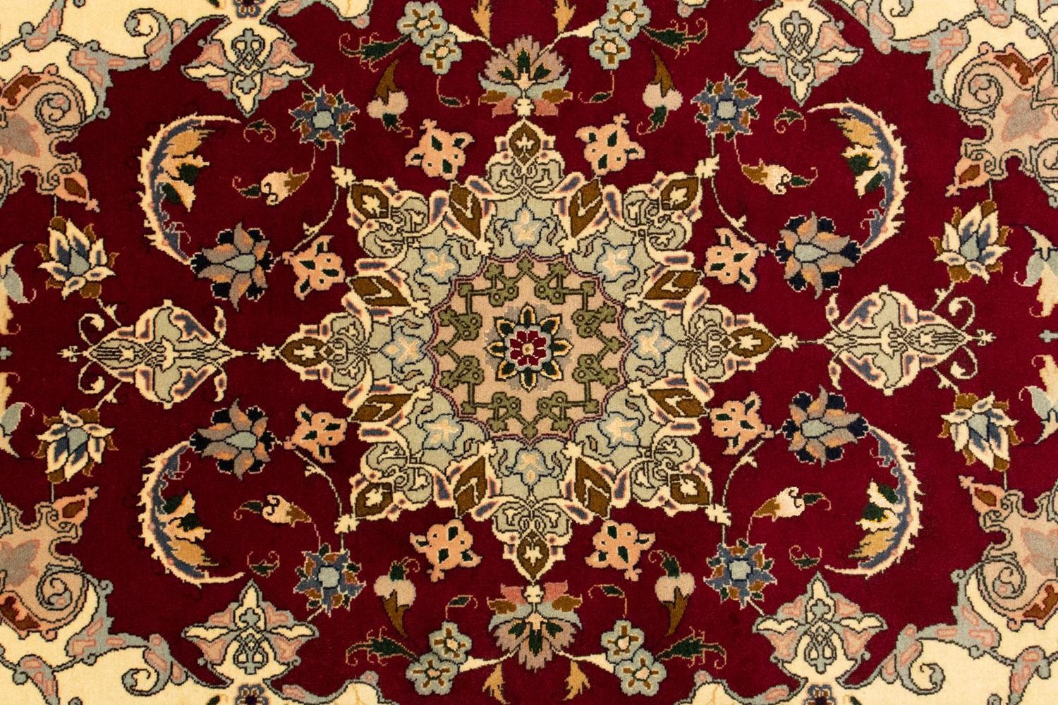 Alfombra Persa - Tabriz - Real - 146 x 100 cm - rojo