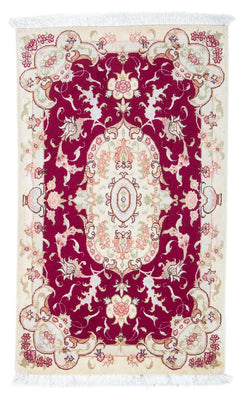 Alfombra Persa - Tabriz - Real - 98 x 58 cm - rojo oscuro