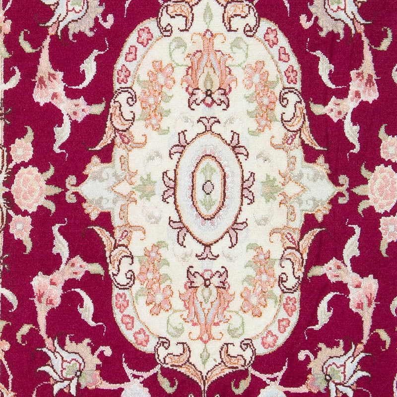 Alfombra Persa - Tabriz - Real - 98 x 58 cm - rojo oscuro