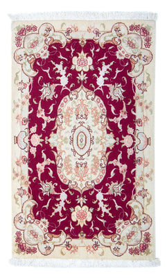 Alfombra Persa - Tabriz - Real - 96 x 59 cm - rojo oscuro