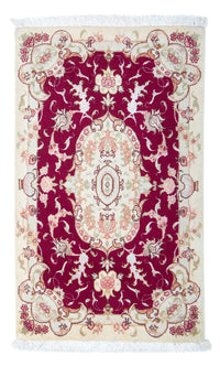 Alfombra Persa - Tabriz - Real - 96 x 59 cm - rojo oscuro
