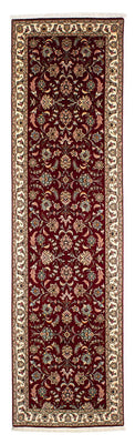 Alfombra de pasillo Alfombra Persa - Tabriz - Real - 295 x 77 cm - rojo oscuro