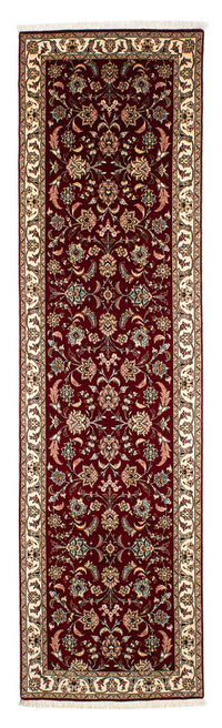 Alfombra de pasillo Alfombra Persa - Tabriz - Real - 295 x 77 cm - rojo oscuro