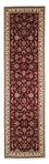 Alfombra de pasillo Alfombra Persa - Tabriz - Real - 295 x 77 cm - rojo oscuro