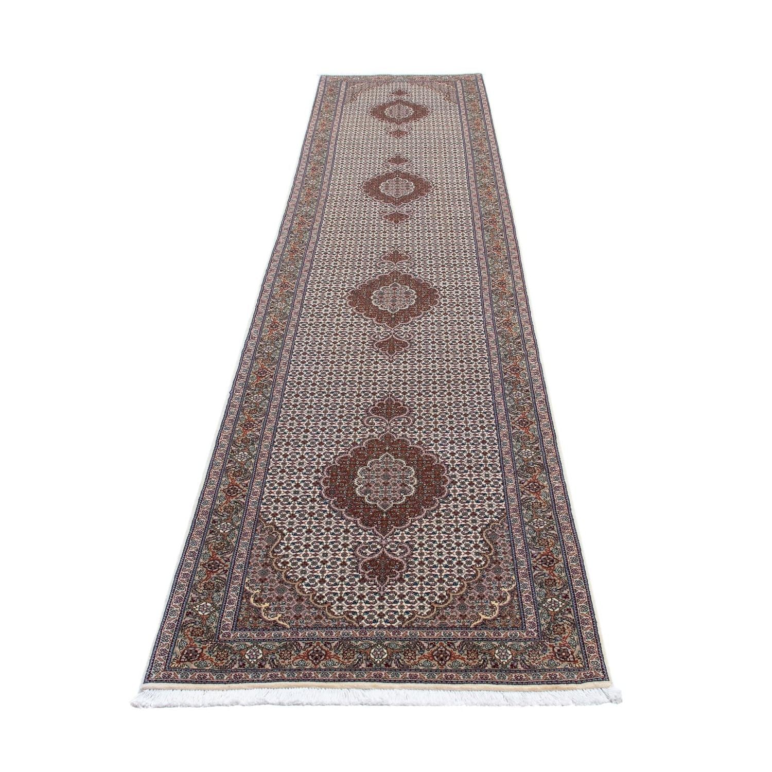 Alfombra de pasillo Alfombra persa - Tabriz - 405 x 83 cm - multicolor
