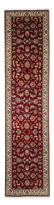 Alfombra de pasillo Alfombra Persa - Tabriz - Real - 316 x 75 cm - rojo oscuro
