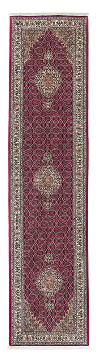 Alfombra de pasillo Alfombra persa - Tabriz - 344 x 80 cm - rojo oscuro
