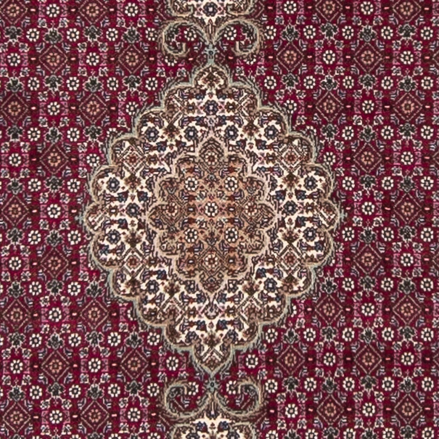 Alfombra de pasillo Alfombra persa - Tabriz - 344 x 80 cm - rojo oscuro