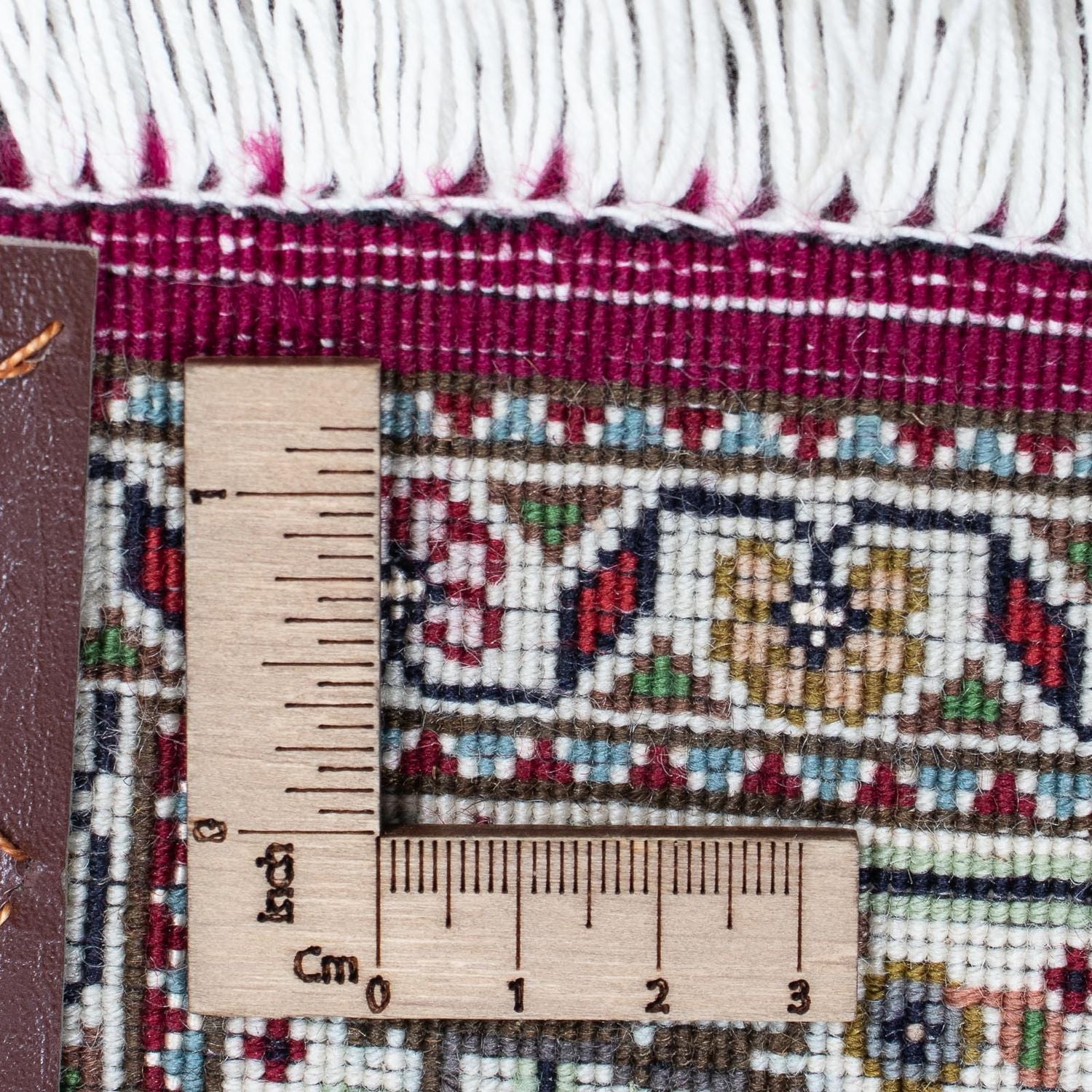 Alfombra de pasillo Alfombra persa - Tabriz - 344 x 80 cm - rojo oscuro