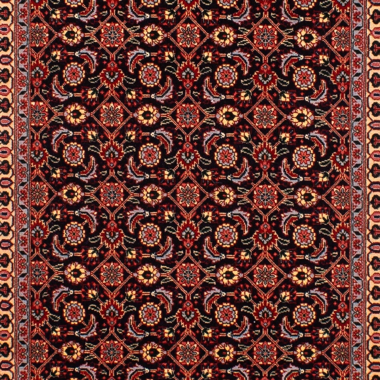 Alfombra de pasillo Alfombra persa - Tabriz - 293 x 74 cm - marrón