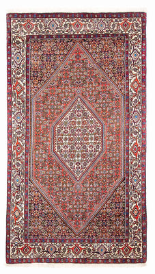Alfombra persa - Bidjar - 190 x 108 cm - rojo claro