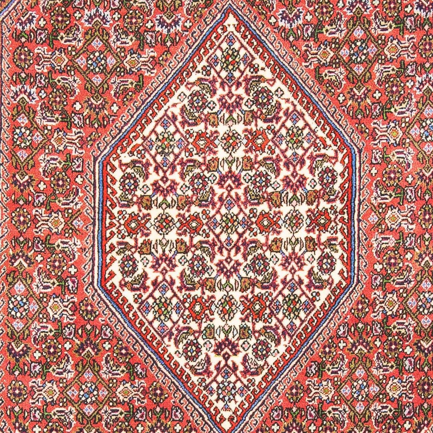 Alfombra persa - Bidjar - 190 x 108 cm - rojo claro