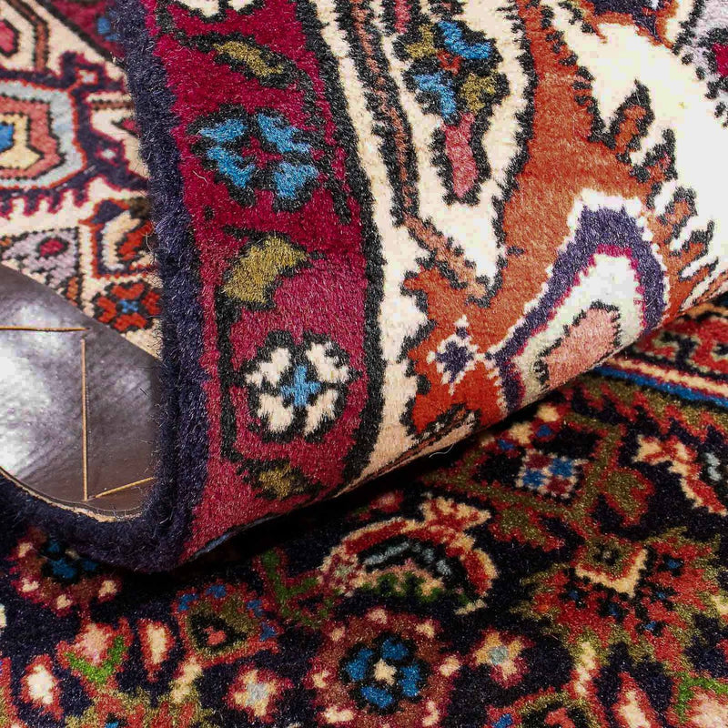 Alfombra persa - Bidjar - 190 x 108 cm - rojo claro