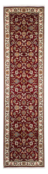Alfombra de pasillo Alfombra Persa - Tabriz - Real - 322 x 85 cm - rojo oscuro