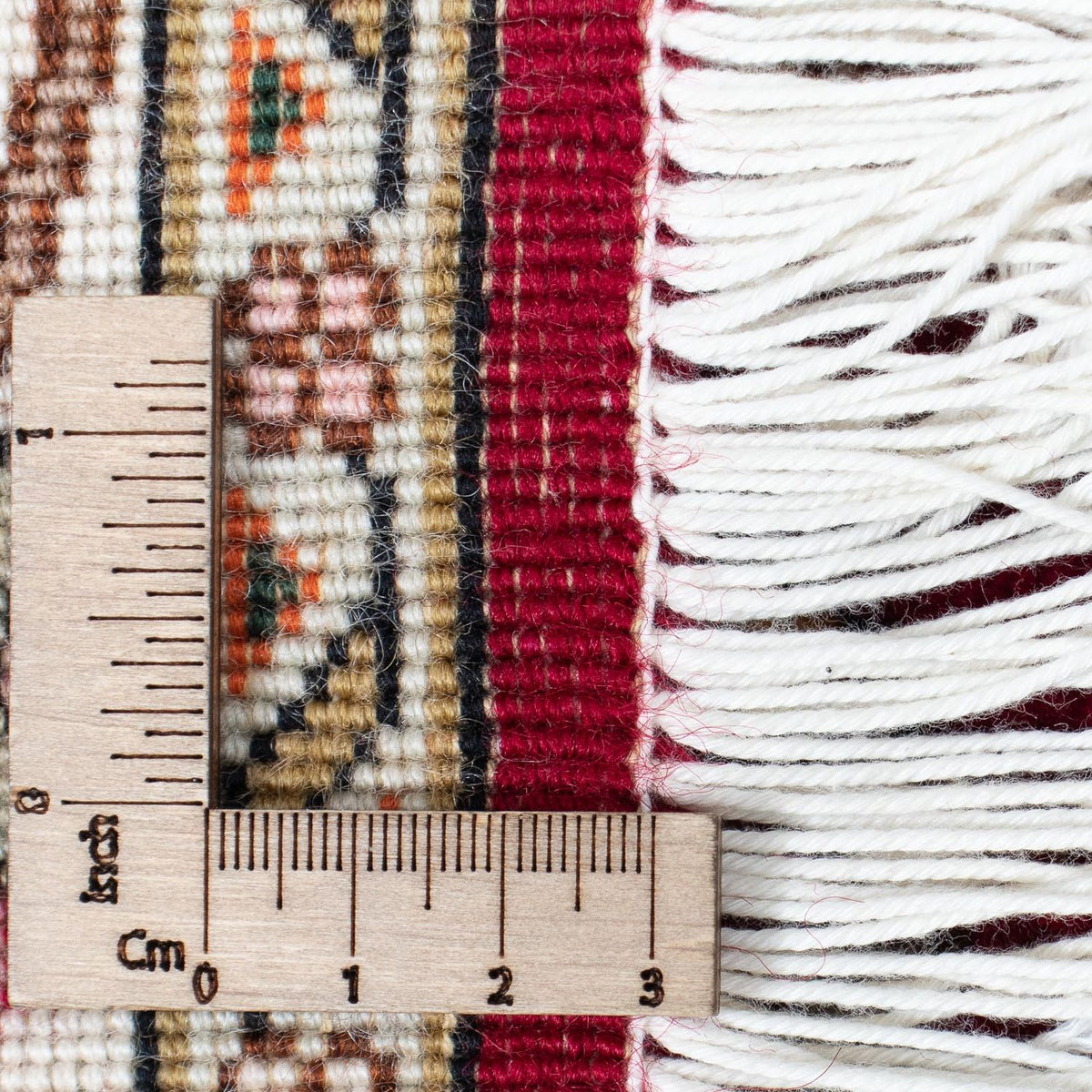 Alfombra de pasillo Alfombra Persa - Tabriz - Real - 390 x 87 cm - rojo oscuro