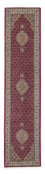 Alfombra de pasillo Alfombra persa - Tabriz - 343 x 81 cm - rojo oscuro