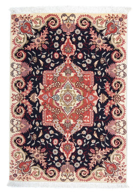 Alfombra Persa - Tabriz - Real - 92 x 61 cm - azul oscuro