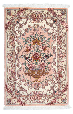 Alfombra Persa - Tabriz - Real - 92 x 59 cm - rojo claro