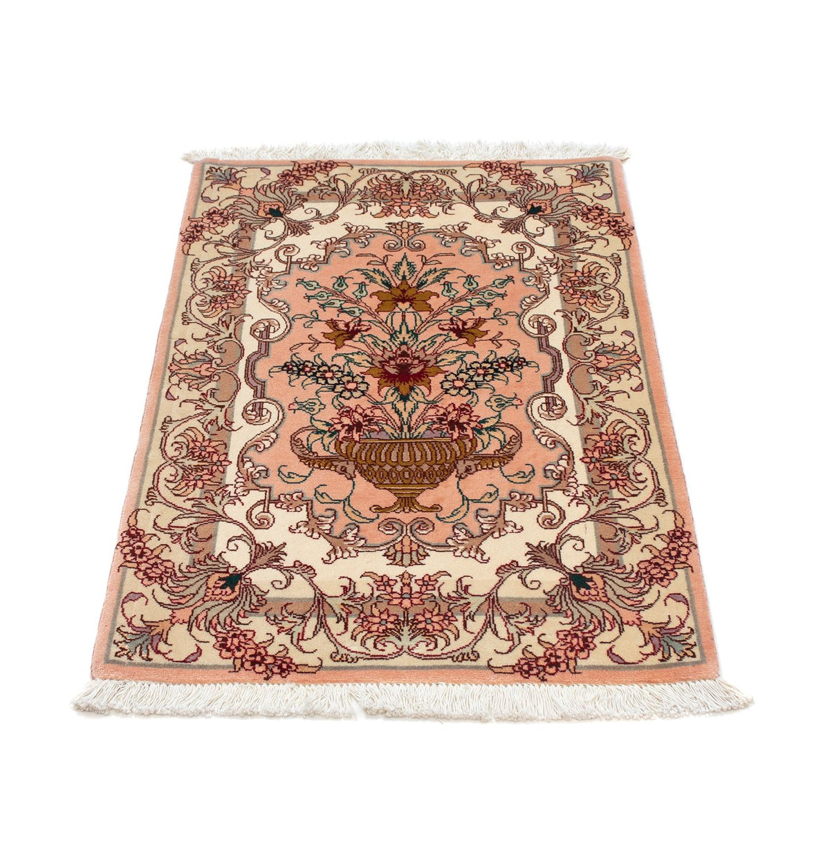 Alfombra Persa - Tabriz - Real - 92 x 59 cm - rojo claro
