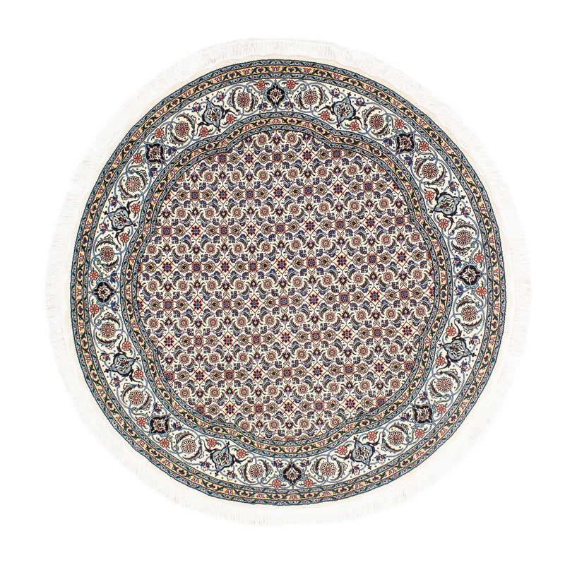 Alfombra Persa - Tabriz - Real redondo  - 150 x 150 cm - beige