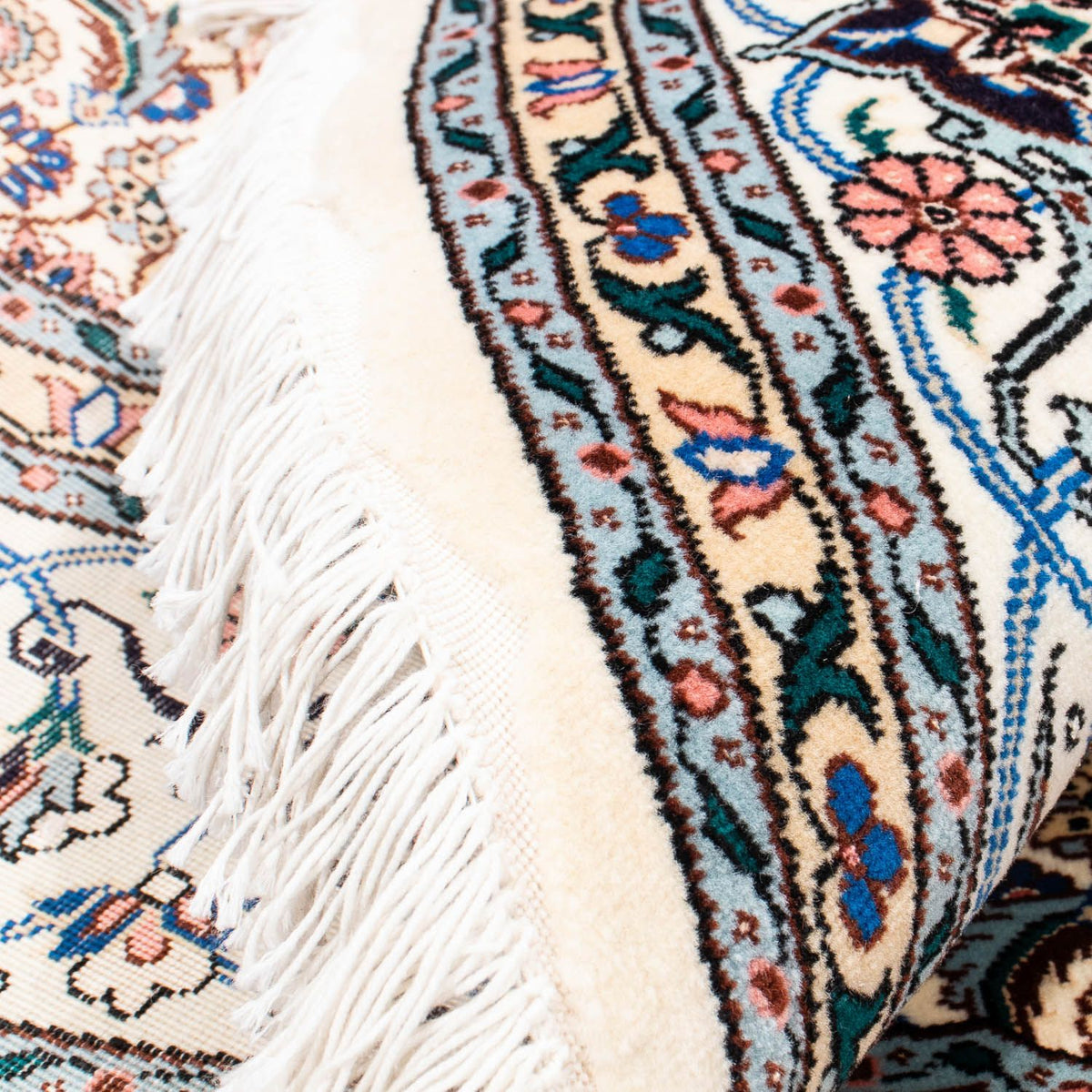 Alfombra Persa - Tabriz - Real redondo  - 150 x 150 cm - beige