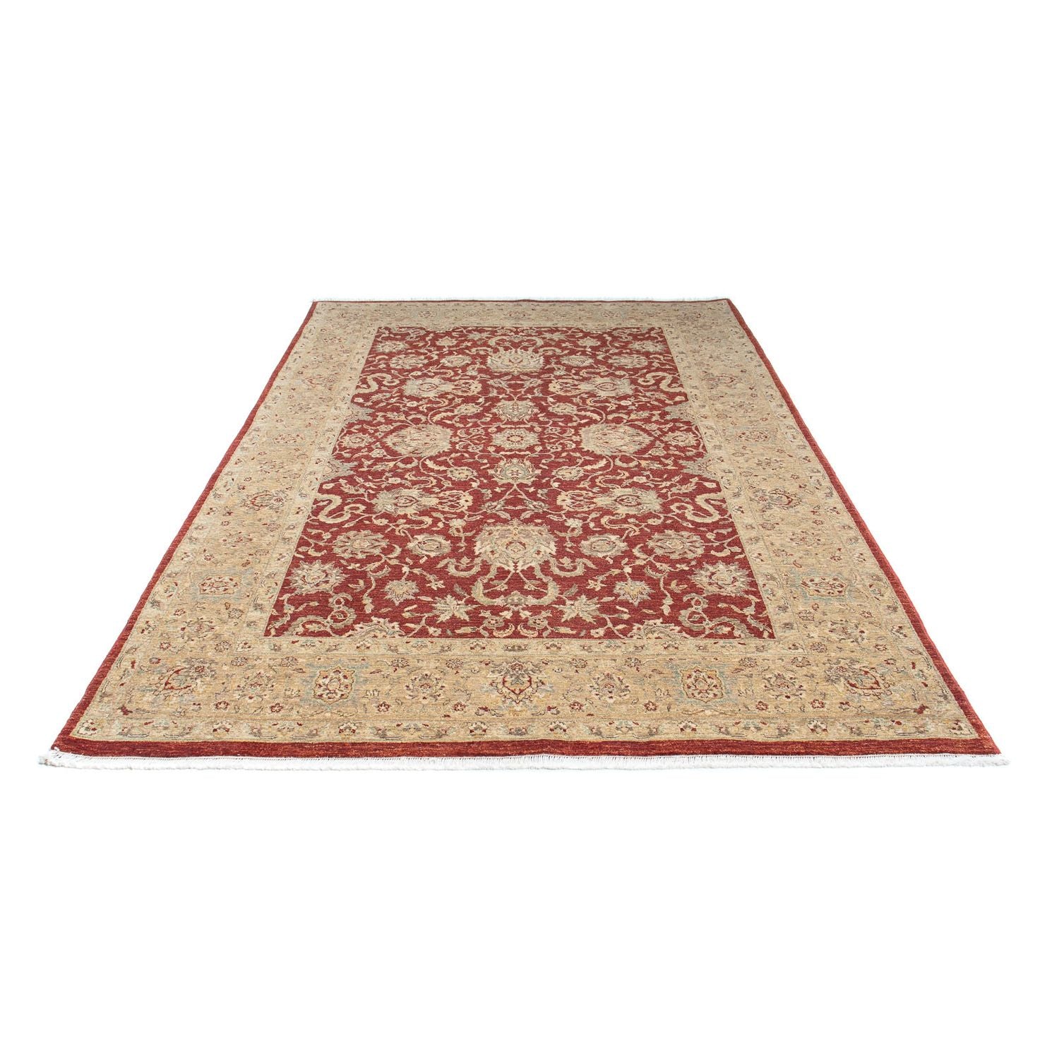 Alfombra Ziegler - 269 x 177 cm - rojo oscuro
