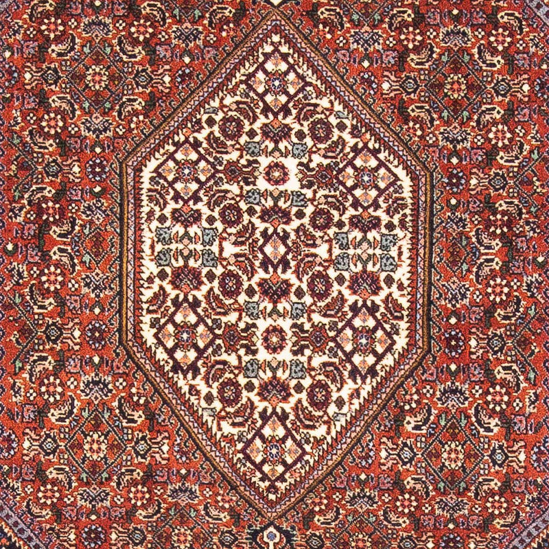 Alfombra persa - Bidjar - 152 x 105 cm - rojo