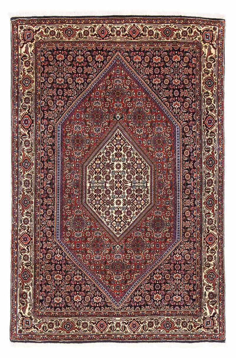 Alfombra persa - Bidjar - 153 x 105 cm - azul oscuro