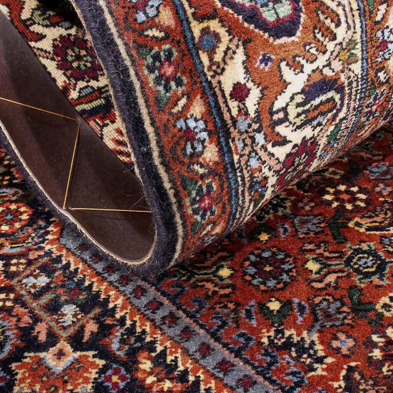 Alfombra persa - Bidjar - 153 x 105 cm - azul oscuro