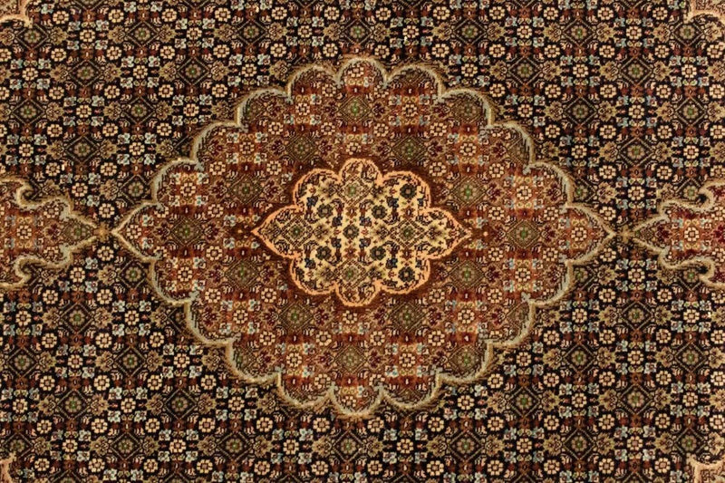 Alfombra Persa - Tabriz - Real - 150 x 100 cm - negro