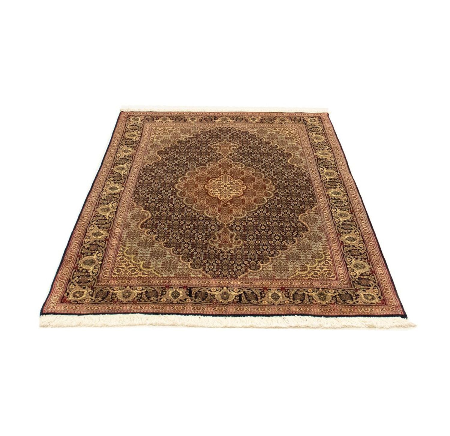 Alfombra Persa - Tabriz - Real - 150 x 100 cm - negro