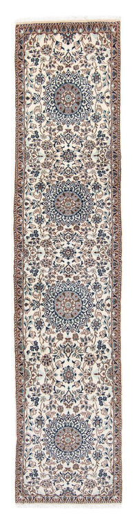 Alfombra de pasillo Alfombra persa - Nain - 376 x 75 cm - beige