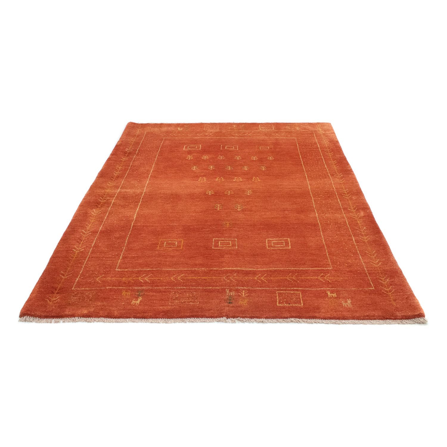 Alfombra Gabbeh - Persa - 202 x 151 cm - óxido