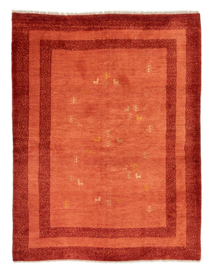 Alfombra Gabbeh - Persa - 200 x 150 cm - rojo