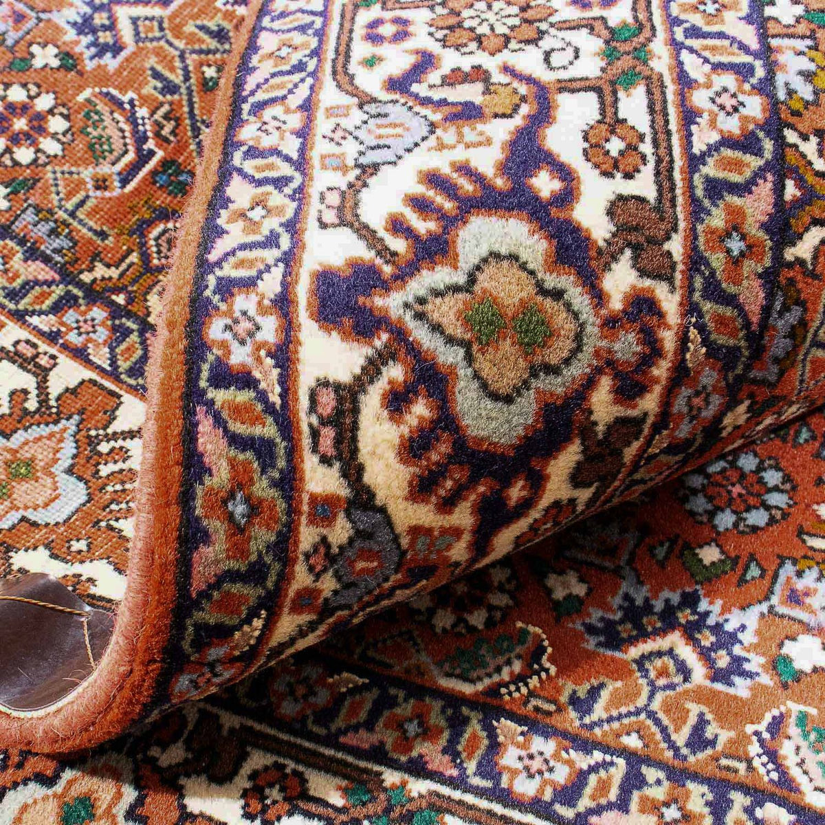 Alfombra persa - Bidjar - 160 x 110 cm - naranja